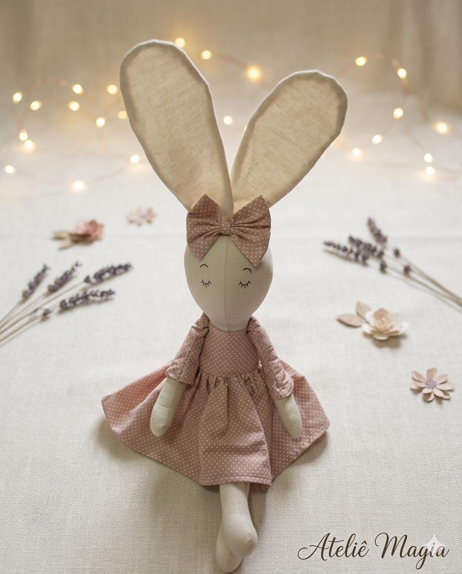 A.I. - Ratinho de Pano com roupinha (Vestido rosa)